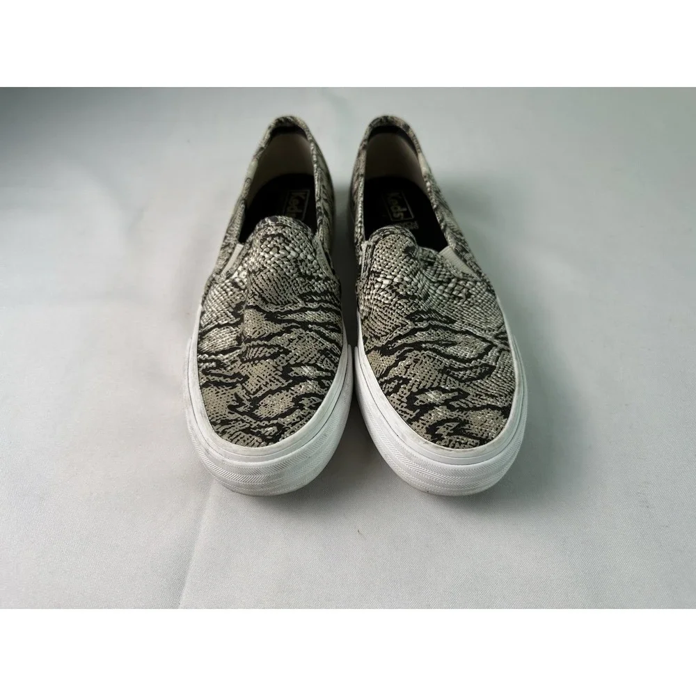 Keds Double Decker Slip-On‎ Women's Sneakers Snake Print WF63682 Size 6.5 EUC